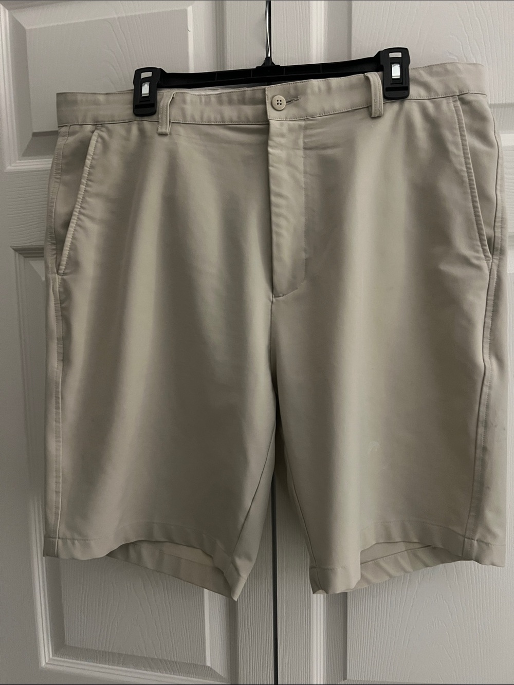 FootJoy Men's Khaki Flat Front Golf Shorts